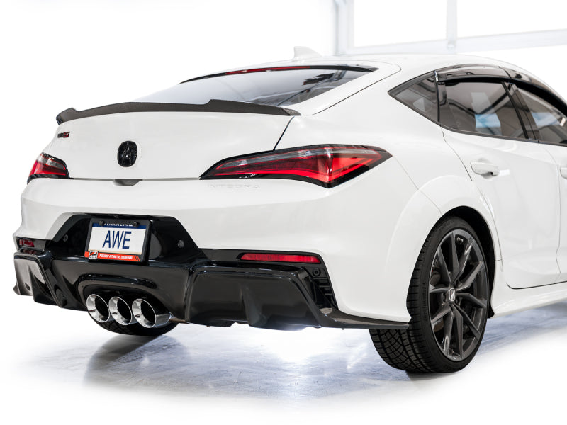 AWE Tuning 2024 Acura Integra Type S DE5 FWD Touring Edition Exhaust w/ Triple Chrome Silver Tips 3015-52335