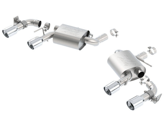 FR SPORT Borla 16 Chevy Camaro SS 6.2L w/ Dual NPP Atak Quad RD RL Tips Dual Exit Rear Section...