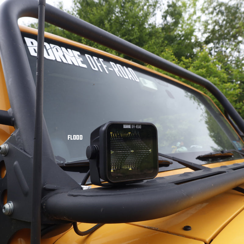 Borne Off-Road Light Pods (Kit of 2) 3x3 Spot BNLT-LP33-2S
