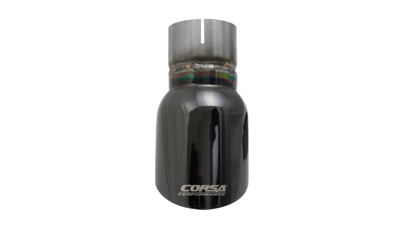 Corsa Single Universal 2.5in Inlet / 3.5in Outlet Black PVD Pro-Series Tip Kit TK002BLK