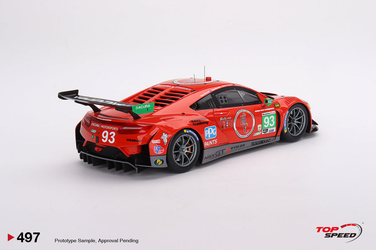 STM Diecast Topspeed 1:18 Acura NSX GT3 EVO22 #93 Harrison Contracting Company Racers Edge...