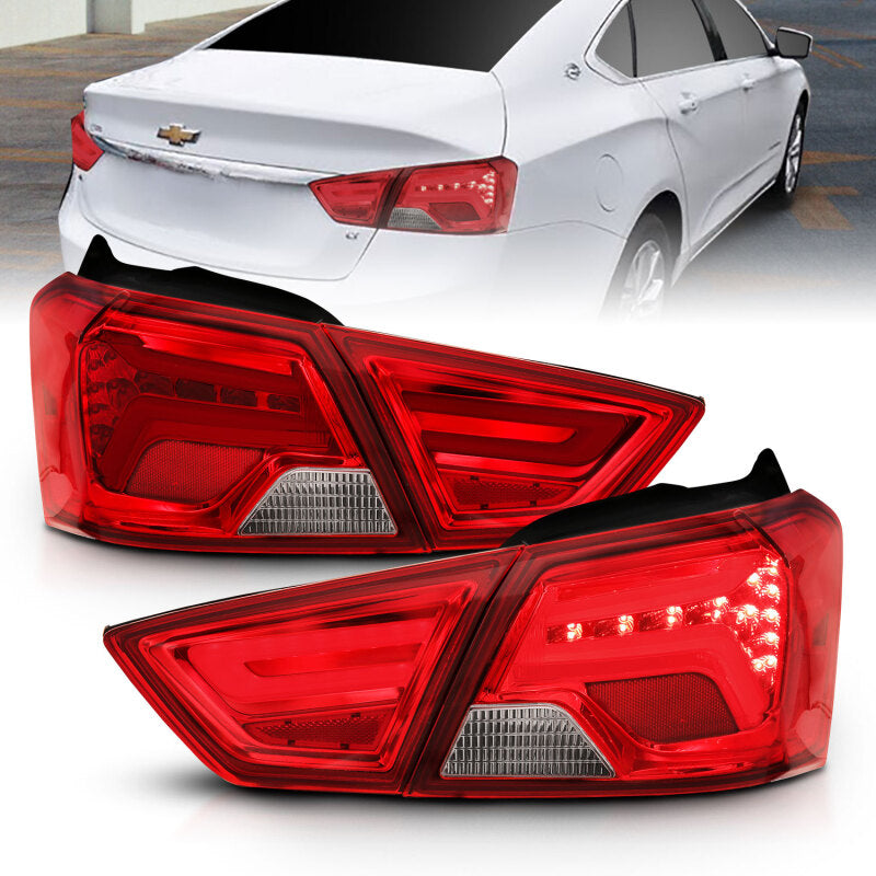 Anzo Chevy Impala 14-18 L.E.D Taillight  Red/Clear