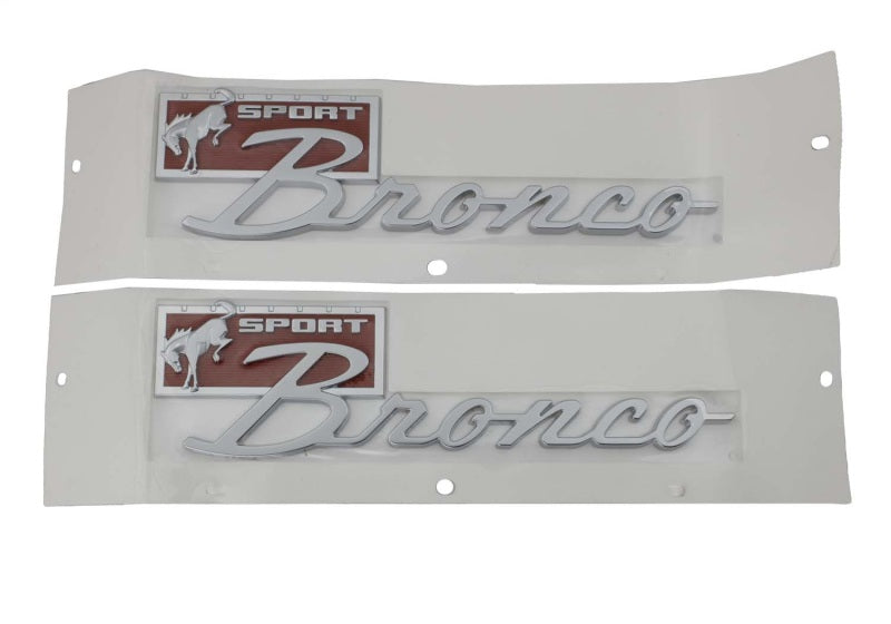 Ford Racing Bronco Sport Script Fender Badge Kit M-1447-BSPRT