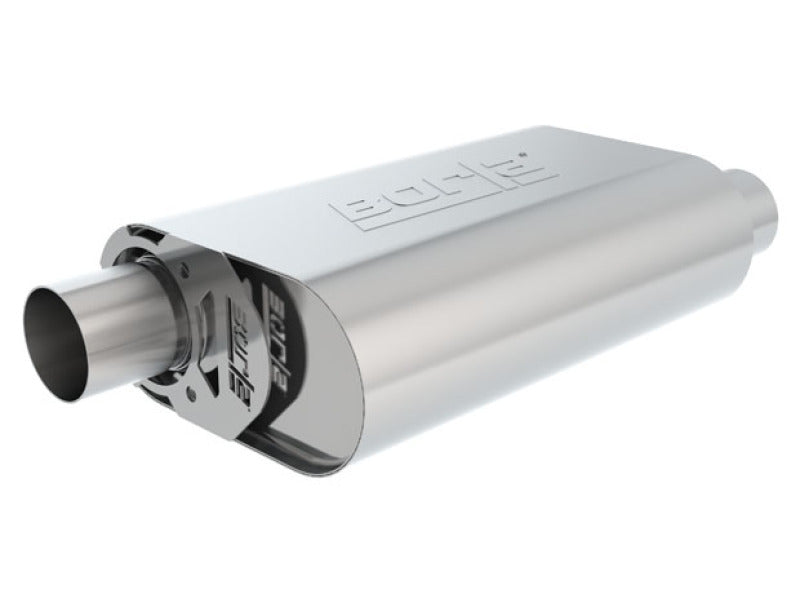 FR SPORT Borla Cratemuffler 2.25in Offset-In/Offset-Out inS-Typein Stock Sbf 289/302/351 400834