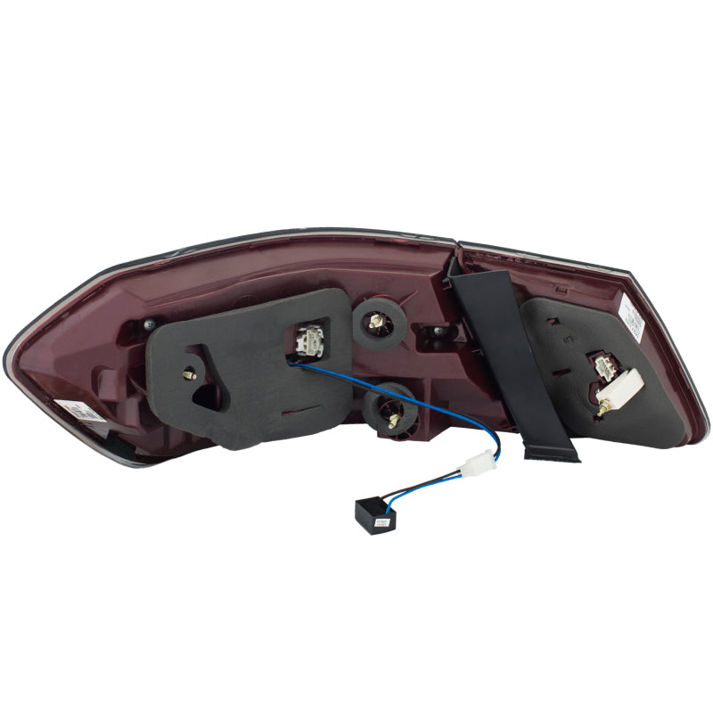 Anzo 2010-2013 Mercedes Benz E Class W212 LED Taillights Red/Clear