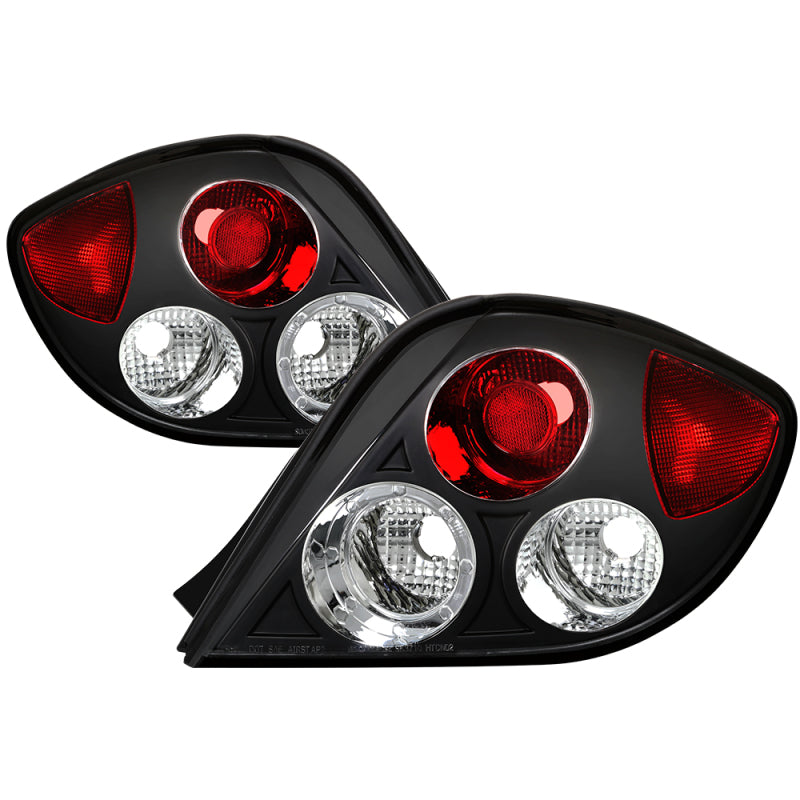 FR SPORT Spyder Hyundai Tiburon 03-05 Euro Style Tail Lights Black ALT-YD-HYT03-BK 5005434 - View 2