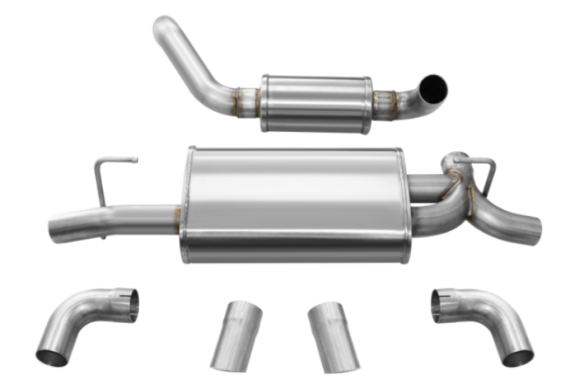 Corsa Performance Corsa 18+ Jeep Wrangler JL 2.5in Dual Rear Turn Down Exit Touring Axle