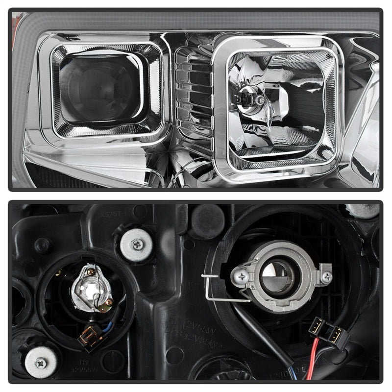 FR SPORT SPYDER xTune 14-17 Toyota Tundra DRL LED Light Bar Projector Headlights - Chrome...