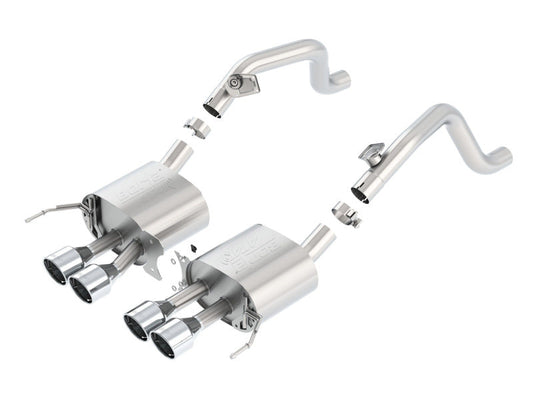 FR SPORT Borla 2014 Chevy Corvette C7 w/o AFM w/o NPP Atak Rear Section Exhaust Quad Rd RL IC...