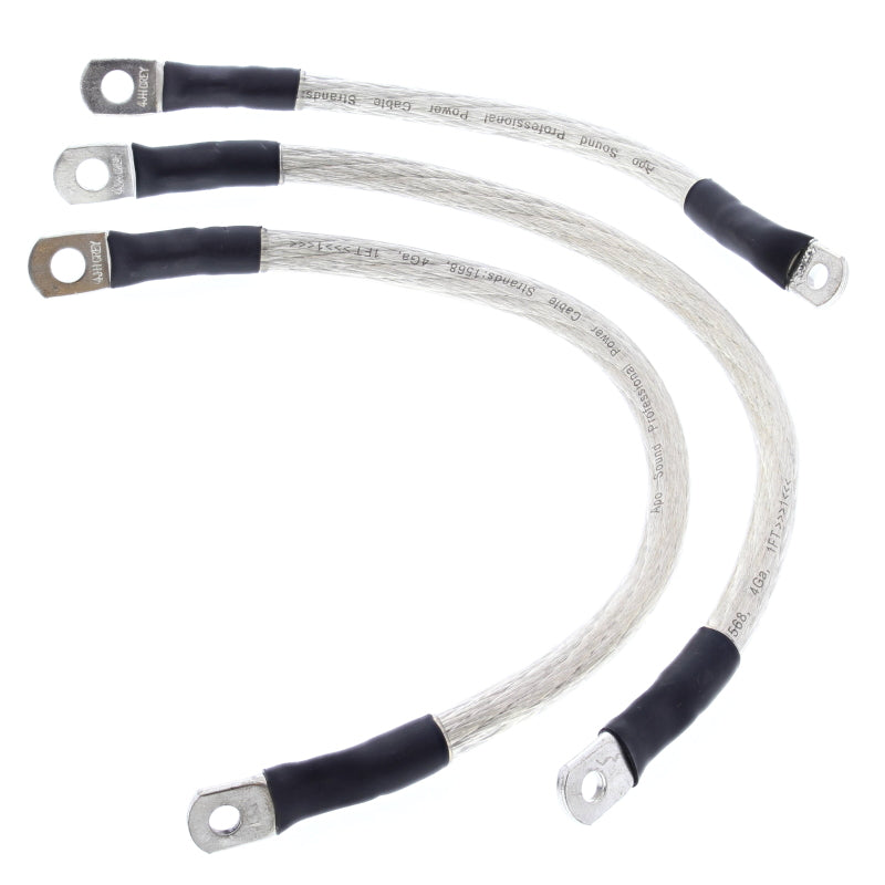 All Balls Racing 94-98 Harley FLHR Road King Battery Cable Kit Clear 79-3009