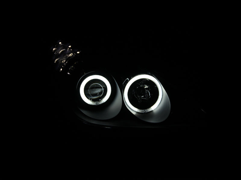 Anzo 2002-2003 Lexus Es300 Projector Headlights w/ Halo Black