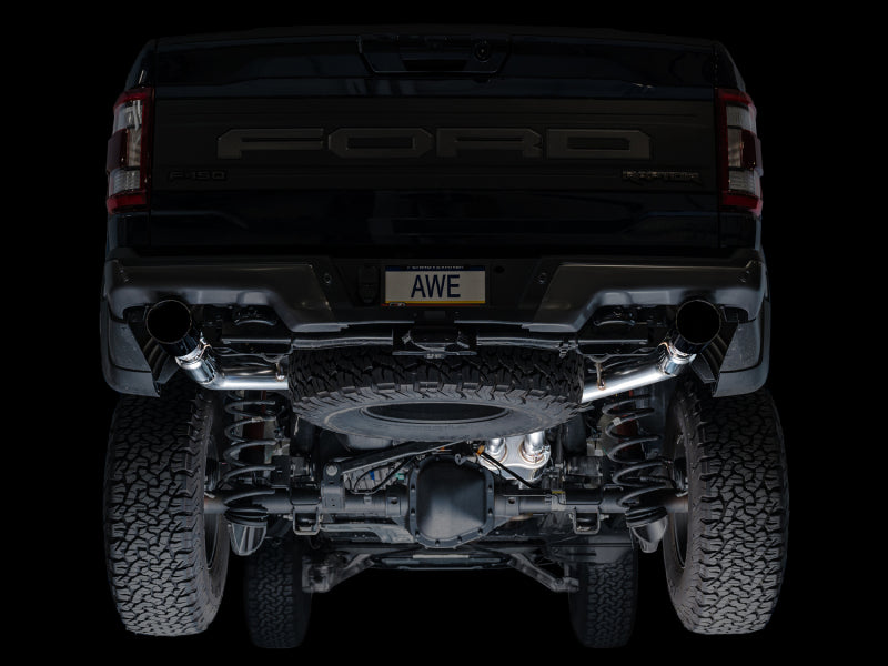 AWE Tuning AWE Gen 3 Ford Raptor SwitchPath Exhaust  - Diamond Black Tips 3025-33356