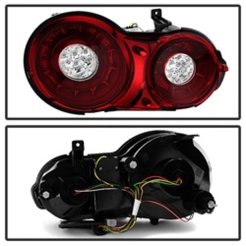 Spyder 09-15 Nissan GTR LED Tail Lights Red Clear ALT-YD-NGTR09-LED-RC 5082008