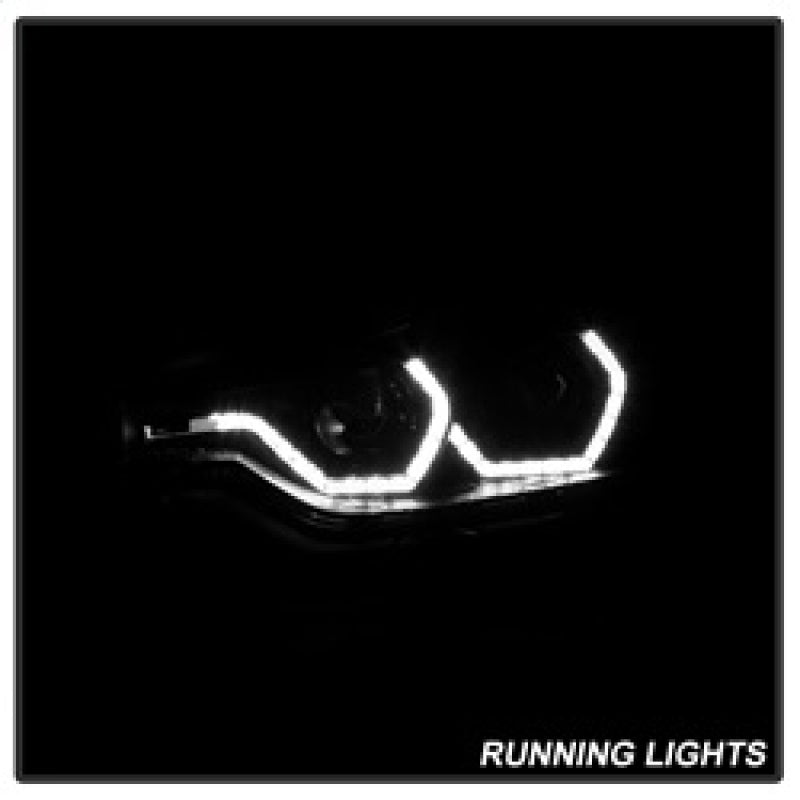 FR SPORT Spyder 12-14 BMW F30 3 Series 4DR Projector Headlights - LED DRL - Black...