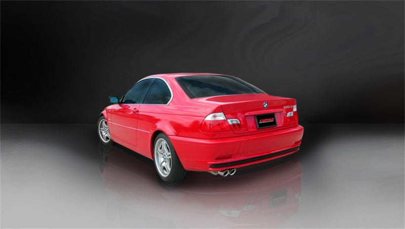 Corsa Performance 01-06 BMW 325i/ci Convertible E46 Polished Sport Axle-Back Exhaust