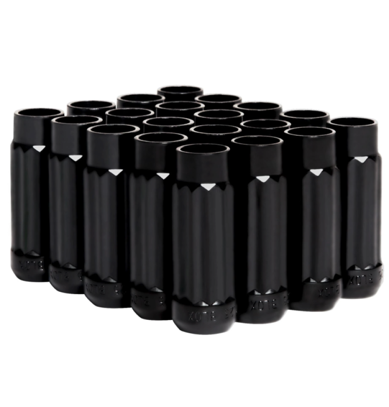 FR SPORT BLOX Racing 12-Sided P17 Tuner Lug Nuts 12x1.5 - Black Steel - Set of 20 BXAC-00142-BK