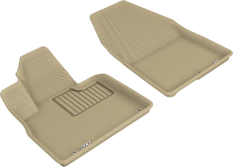 3D MAXpider 2019-2020 Hyundai Santa Fe Kagu 1st Row Floormat - Tan L1HY09311502
