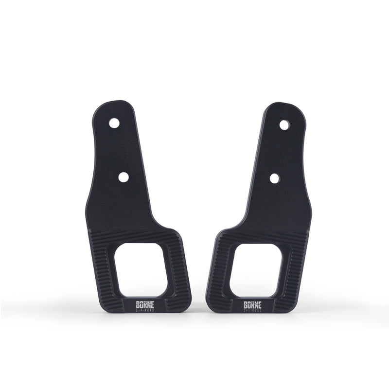 Borne Off-Road 2017+ Ford Raptor / 2009+ Ford F150 Borne Off-Road Billet Tow Hooks - Black BNTH-F150-17BK