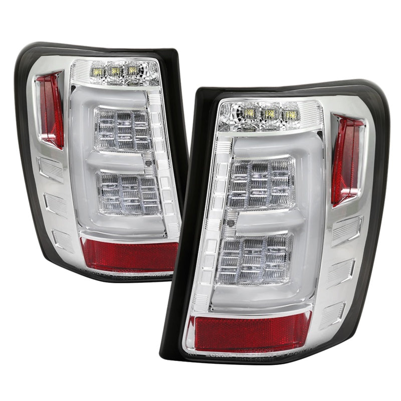 Spyder Jeep Grand Cherokee 99-04 Light Bar LED Tail Lights Version 3 - Chrome 5086136
