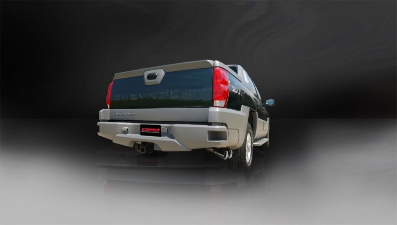 Corsa Performance 02-06 Chevrolet Avalanche 5.3L V8 Polished Sport Cat-Back Exhaust
