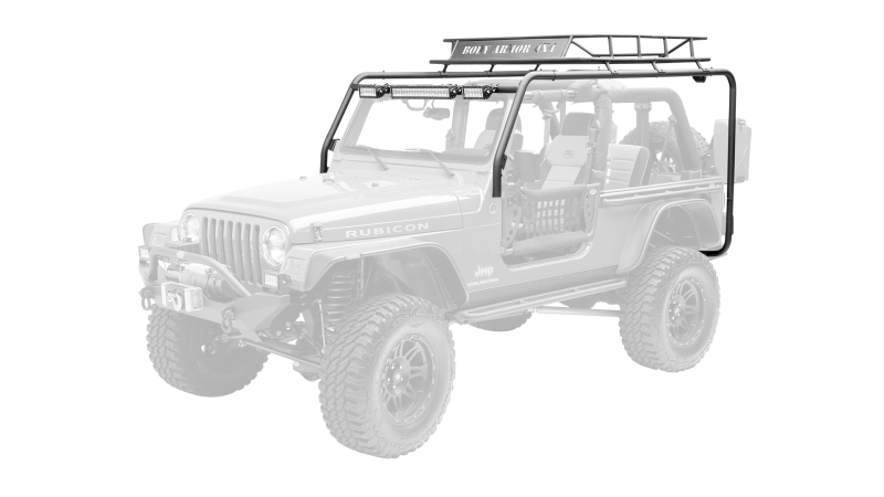 FR SPORT Body Armor 4x4 2005+ Toyota Tacoma Crew Cab Sport Rack Requires 5129 Basket TC-6124