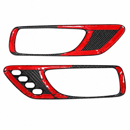 Carbon Fiber Interior Door Handle Cover Button for Lexus RC F