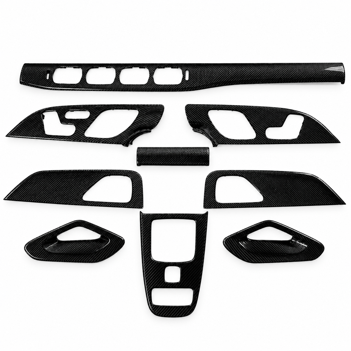Prepreg Carbon Fiber Interior Trim Kit for Mercedes Benz W167 X167 GLE Coupe SUV