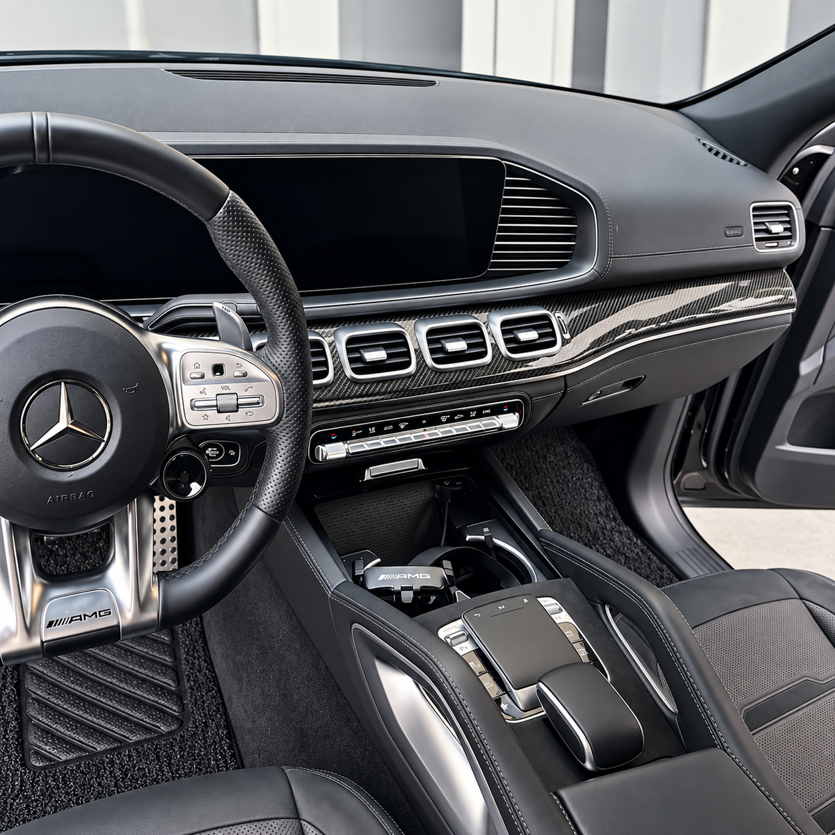 Prepreg Carbon Fiber Interior Trim Kit for Mercedes Benz W167 X167 GLE Coupe SUV