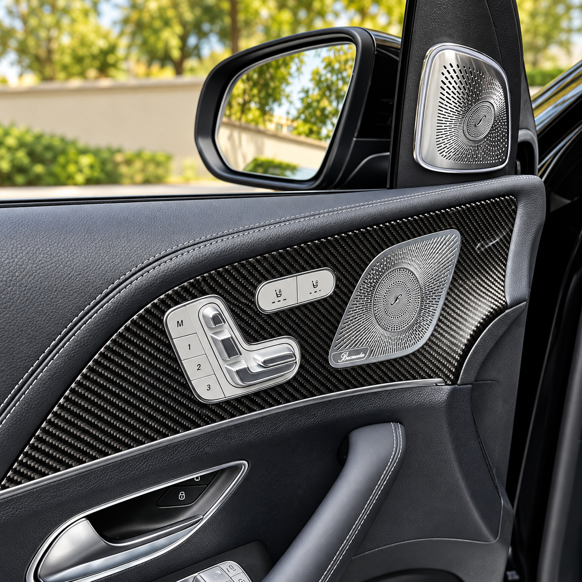 Prepreg Carbon Fiber Interior Trim Kit for Mercedes Benz W167 X167 GLE Coupe SUV