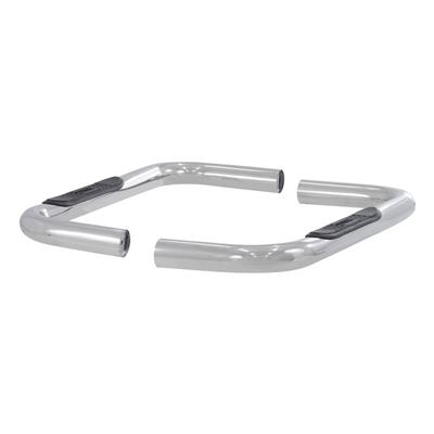 ARIES Automotive Step Bars, 3 in. Diameter, Stainless Steel, Polished, Chevy, GMC, Pair - 2040442