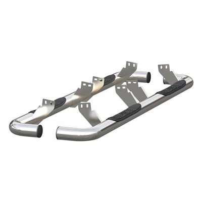 ARIES Automotive Step Bars, 3 in. Diameter, Stainless Steel, Polished, Chevy, GMC, Pair - 2040752