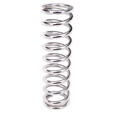 Aldan American Coilover Spring, 160 lbs./in., 12.00 in. Length, 2.5 in. I.D., Polish Chrome Plated - 12160CH
