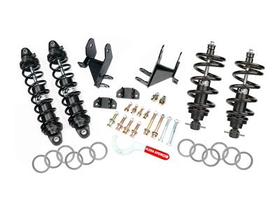 Aldan American Coilover Kit, Nighthawk Series, Front/Rear, Single Adjustable, Black Anodized, 550 - 7000183