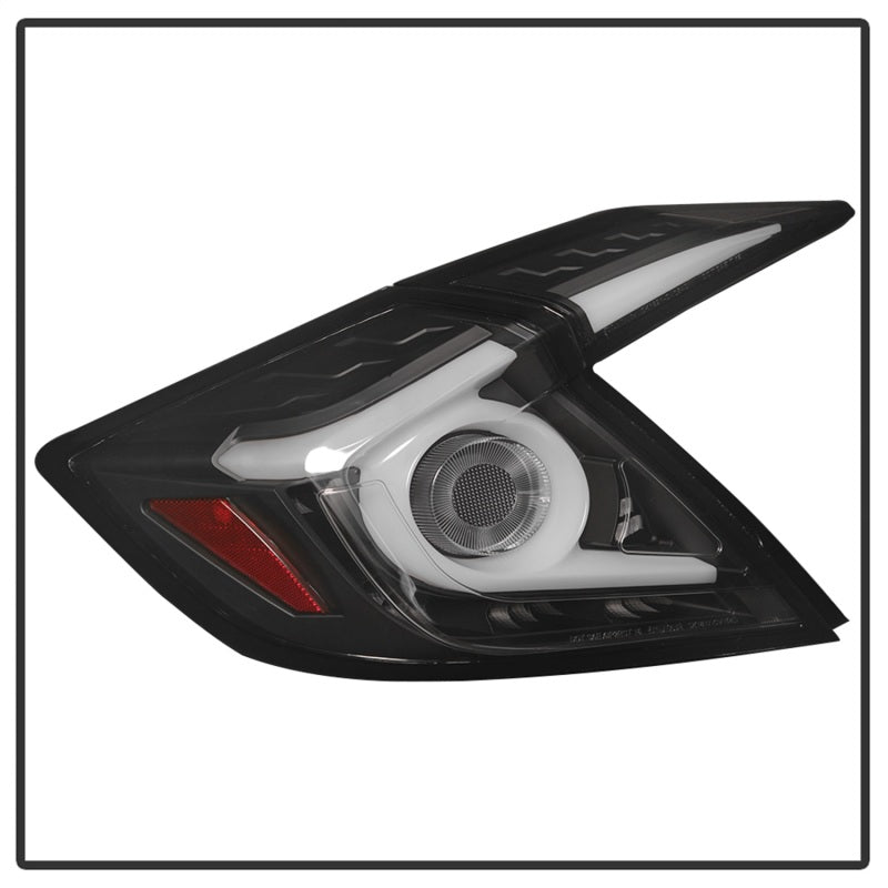 FR SPORT Spyder 16-19 Honda Civic 4 Door Light Bar LED Tail Lights - Black - ALT-YD-HC164D-LB-BK...