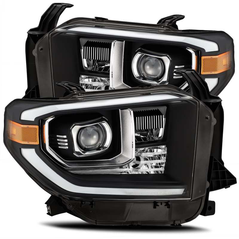 AlphaRex 14-20 Toyota Tundra PRO-Series Projector Headlights Plank Style Black w/Activation Light 880719 *Discontinued