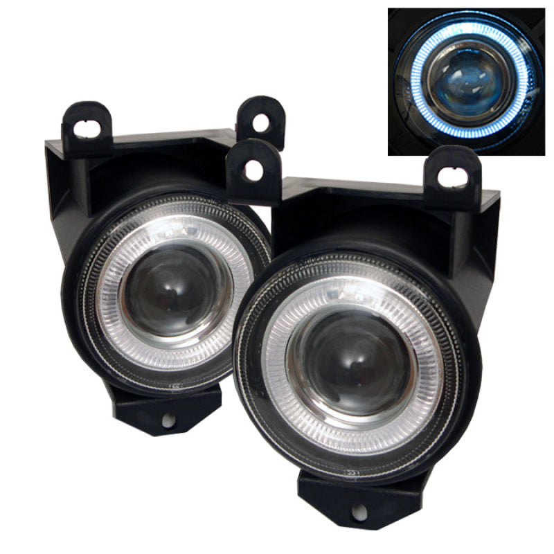 FR SPORT Spyder Chevy Silverado 1500/2500 99-02 Projector Headlights CCFL Halo LED Black Smoke...