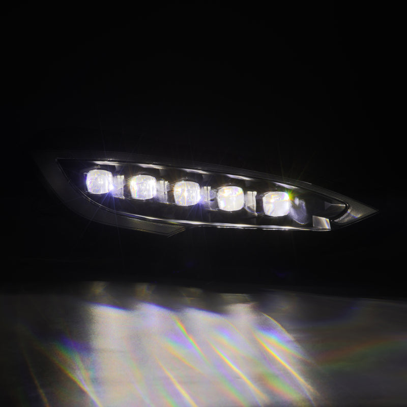 AlphaRex 12-21 Tesla Model S NOVA-Series LED Proj Headlights Blk w/Activtn Light & Seq.Sig / SB DRL 880877