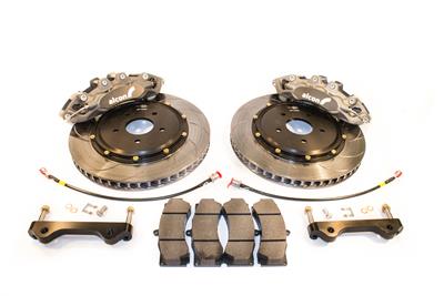 Alcon Brakes Disc Brake Kits, Front Slotted Rotors, Vented, Aluminum Calipers, 6 Piston Front, Gray - BRK200551