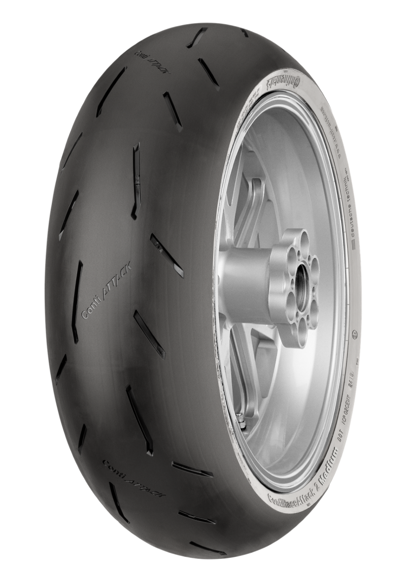 Continental Tire Continental ContiRaceAttack 2 Medium - 180/60 ZR17 M/C 75W TL Rear 02446560000