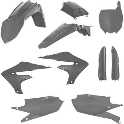 Acerbis Powersports Plastic Kits, Acerbis Full Plastic Kits, Plastic, Gray, Yamaha, Sold as a Kit - 2736350011