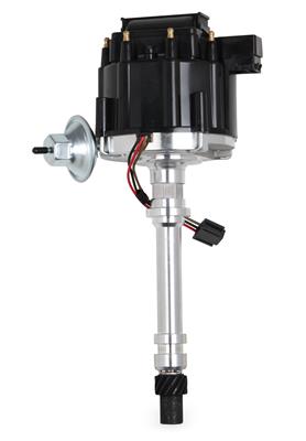 Accel Distributor, Billet Aluminum, Chevy V8, Black Cap, Each - 59107CK
