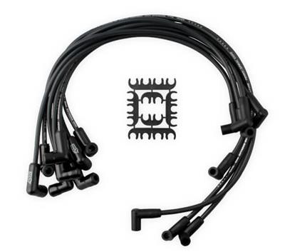 Accel Spark Plug Wires, Extreme 9000 Ceramic, Spiral Core, 8mm, 500 ohms/ft. Resistant, Black - 9011CK