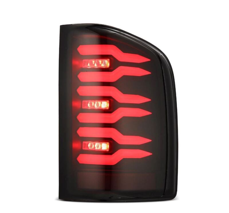 FR SPORT AlphaRex 07-14 Chevrolet Silverado 1500/2500HD/3500HD Luxx-Series LED Tail Lights Blk...