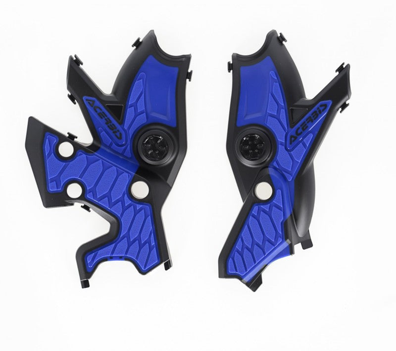 Acerbis 19+ Yamaha Tenere 700 Frame Guards- X-Grip - Black/Blue 2911461004