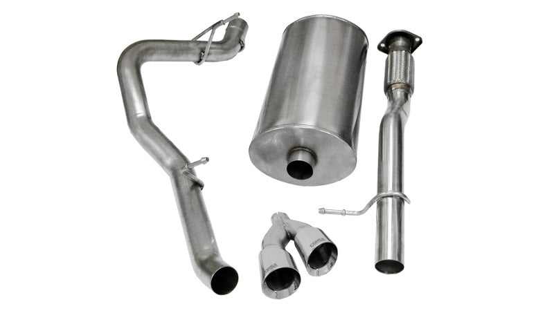 Corsa Performance 09-13 Chevrolet Suburban 1500 5.3L V8 Polished Sport Cat-Back Exhaust