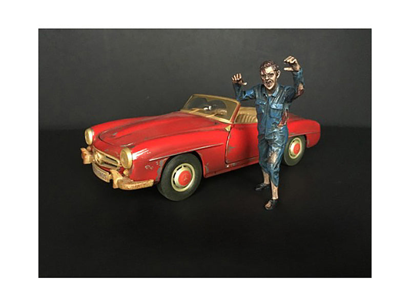 Zombie Mechanic Figurine II for 1/18 Scale Models by American Diorama  free shipping USA