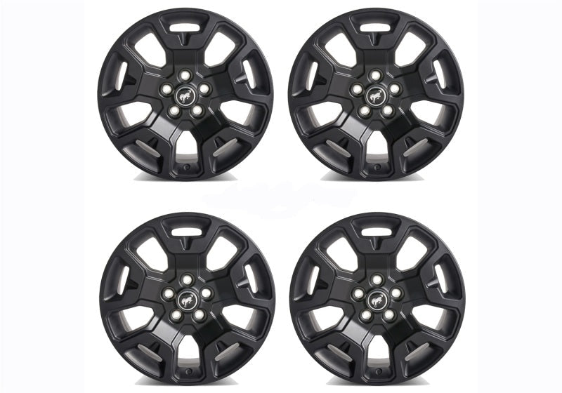 Ford Racing 2021+ Bronco Sport 17in Low Gloss Black Wheel Kit M-1007K-S17BSB