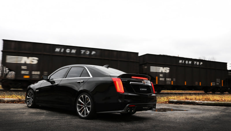 Corsa Performance 2016 Cadillac CTS V 6.2L V8 2.75in Black Xtreme Axle-Back Exhaust 156Z5
