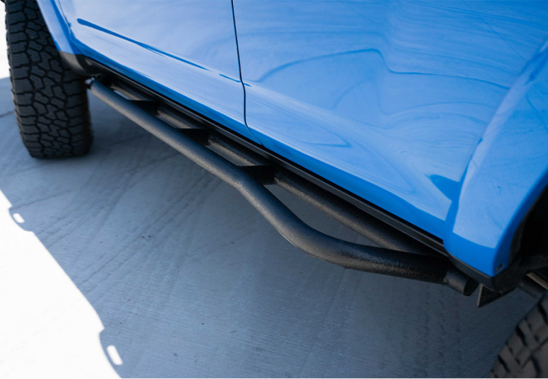 Cali Raised LED Cali Raised 10-24 Toyota 4Runner Trail Edition Bolt On Rock Sliders - Kick Out / Raw CR2699