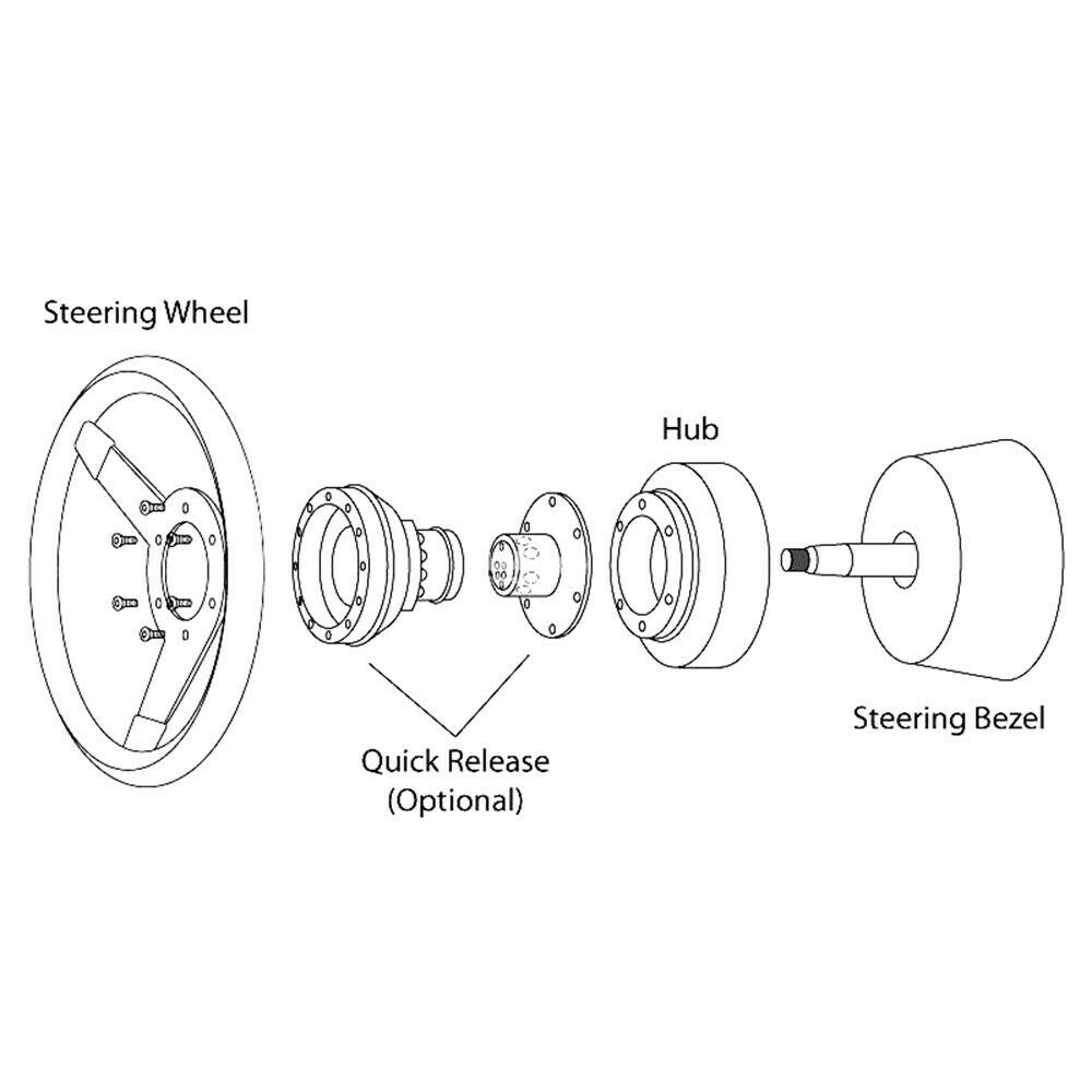 Deadboyz Steering Wheel Short Hub Adapter Kit For 91-98 BMW E36 M3 Z3 E39 E36H 840i 850i